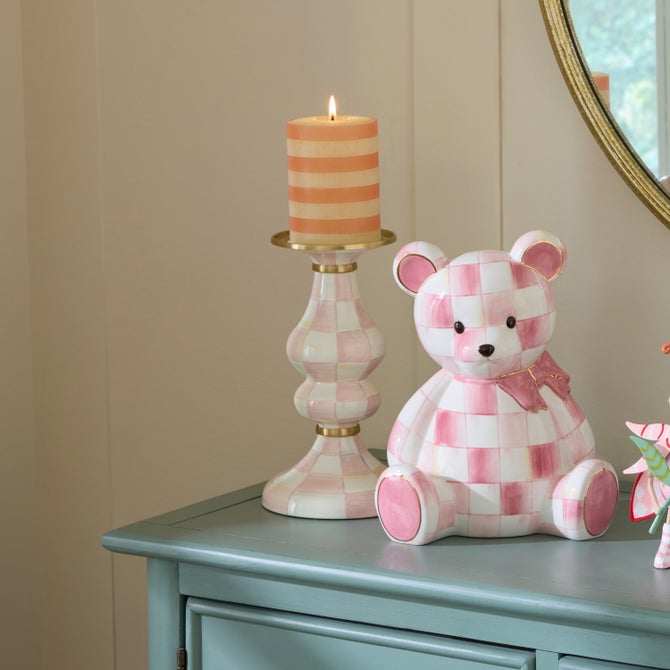 Rosy Check Medium Pillar Candlestick image number 5