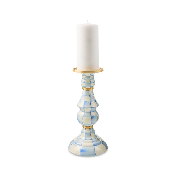 Sky Check Large Pillar Candlestick image number 2