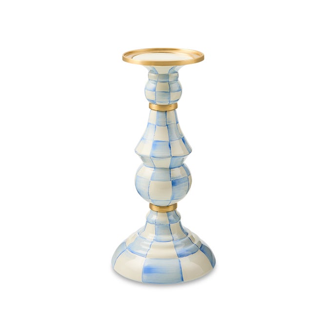 Sky Check Large Pillar Candlestick image number 0