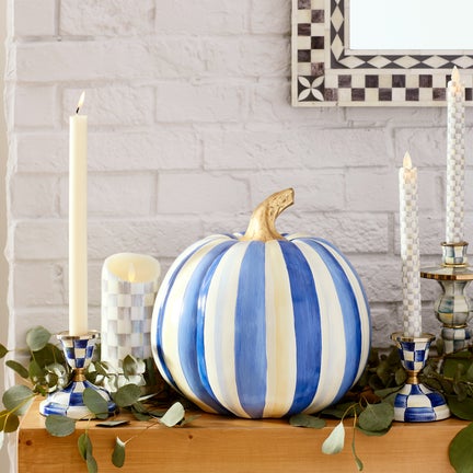 Royal Check Short Candlestick