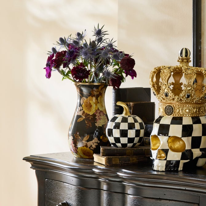 Wild Rose Brown Tall Vase image number 2