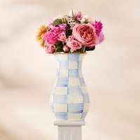 Sky Check Tall Vase