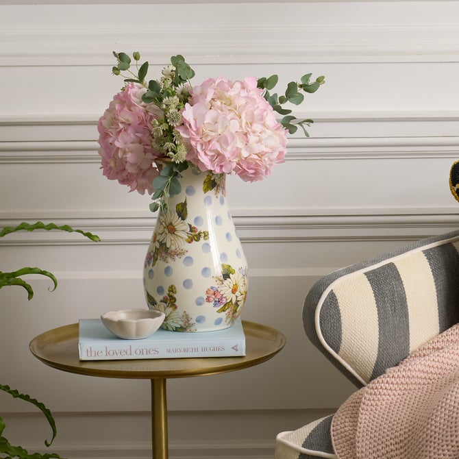 Wildflowers Blue Tall Vase image number 1