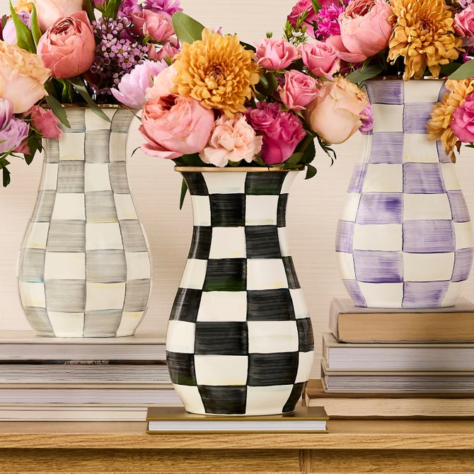 Courtly Check Tall Vase image number 4