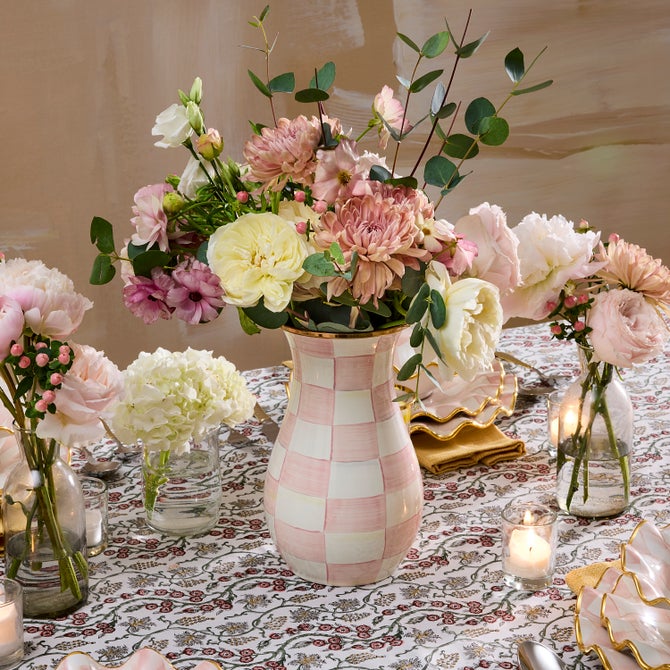 Rosy Check Tall Vase image number 1