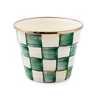 Emerald Check Small Garden Pot