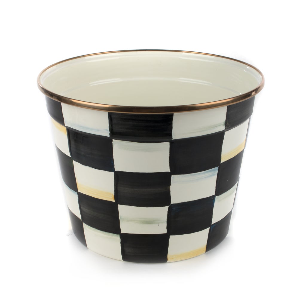 Courtly Check Enamel Mum Pot mackenzie-childs Panama imagen 1
