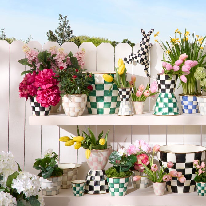 Emerald Check Extra Large Garden Pot image number 4