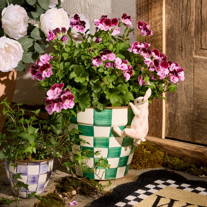 Emerald Check Extra Large Garden Pot image number 5