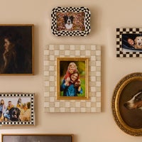 Mocha Check 5" x 7" Frame