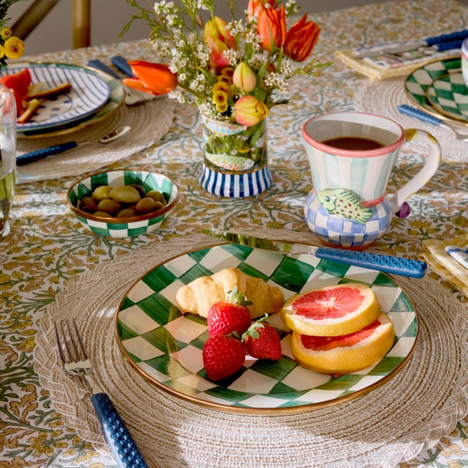 Emerald Check Relish Dish image number 2