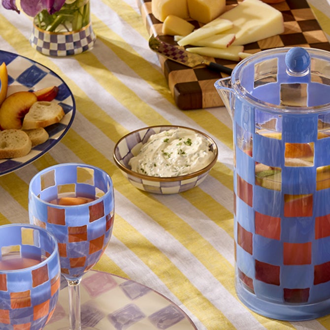 Violet Check Relish Dish image number 2