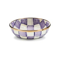 Violet Check Relish Dish