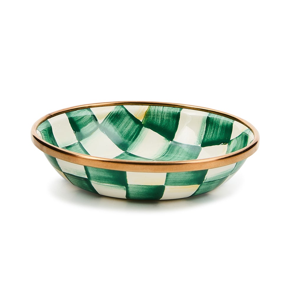 Emerald Check Dipping Bowl mackenzie-childs Panama imagen 1