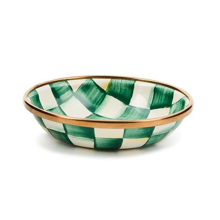 Emerald Check Dipping Bowl