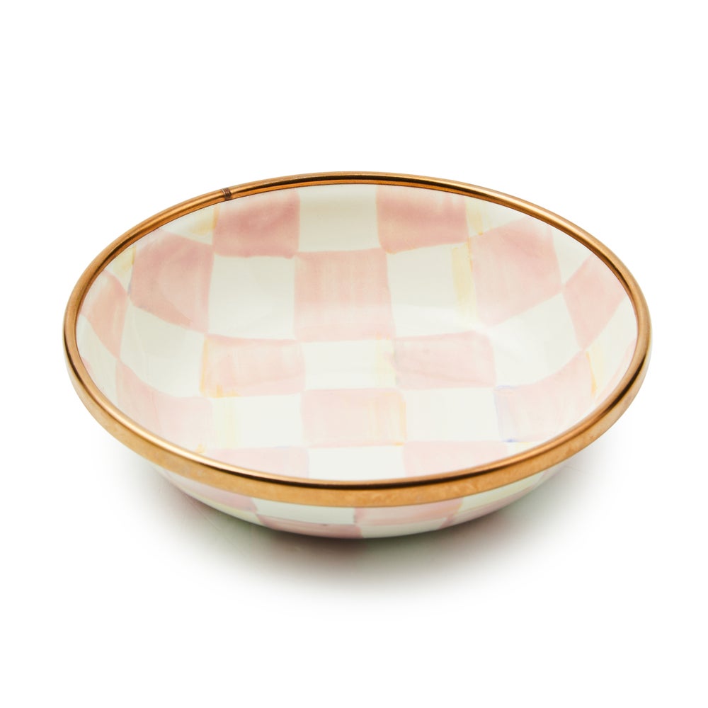 Enamel Dipping Bowl - Rosy Check mackenzie-childs Panama imagen 1