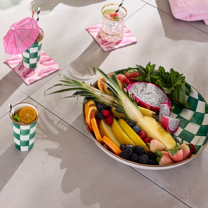 Emerald Check Abundant Bowl image number 2