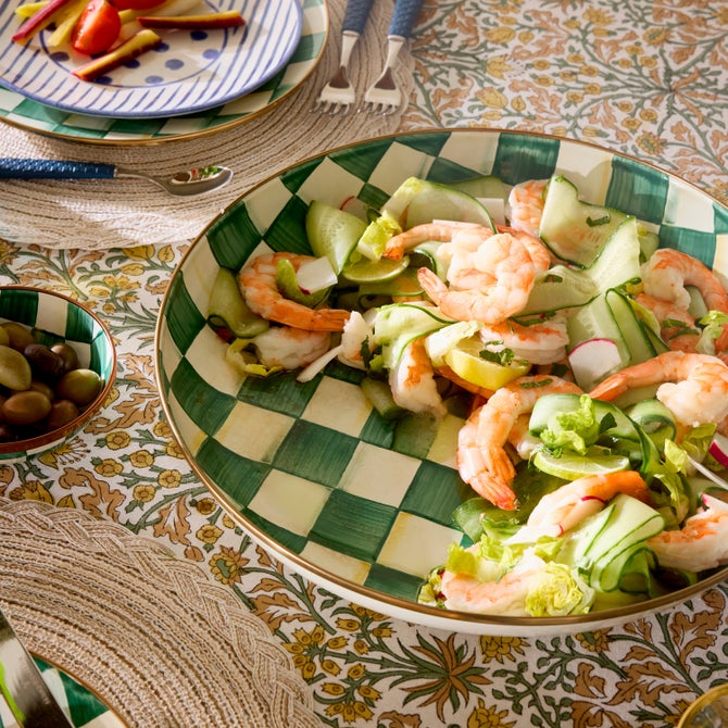 Emerald Check Abundant Bowl image number 3