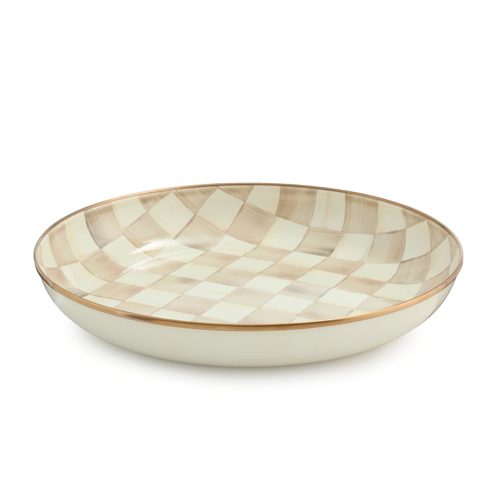 Enamel Abundant Bowl - Mocha Check mackenzie-childs Panama imagen 1