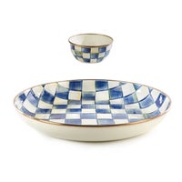 Royal Check Chip & Dip Set
