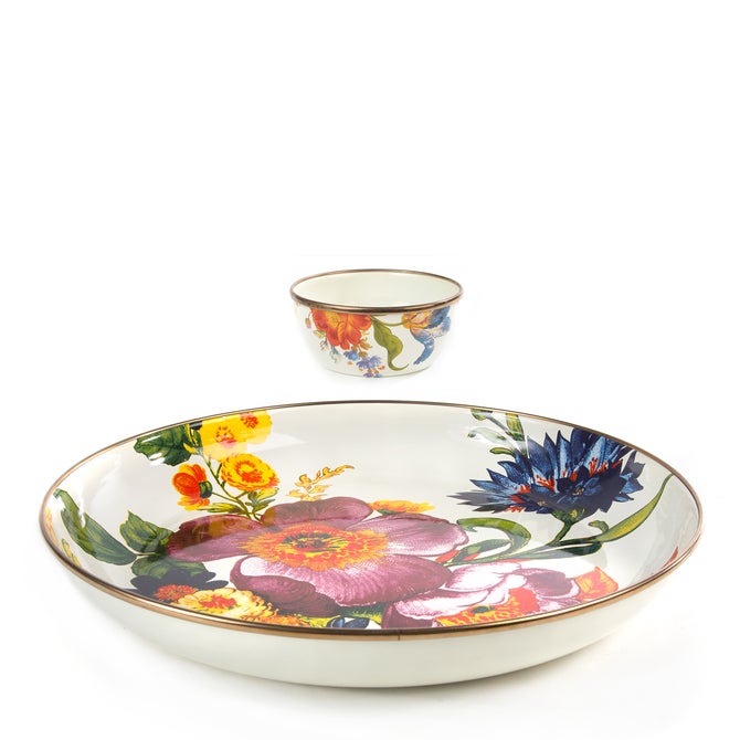 White Flower Market Chip & Dip Set image number 0