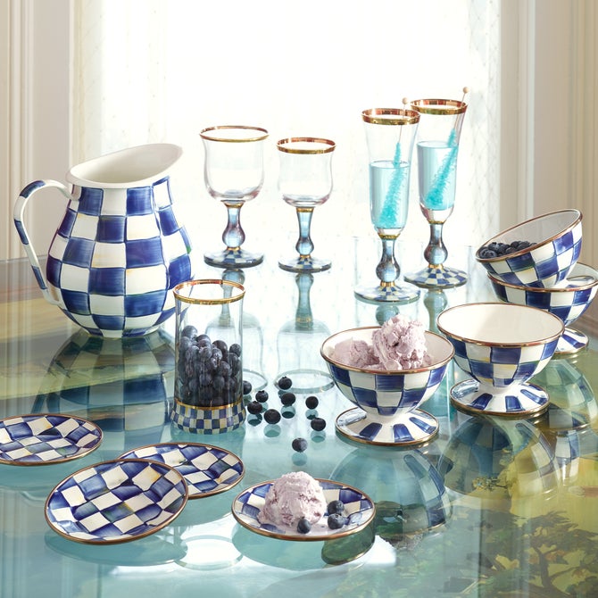 Royal Check Appetizer Plates, Set of 4 image number 7