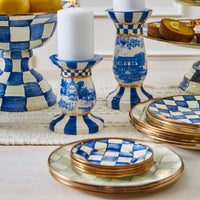 Royal Check Appetizer Plates, Set of 4