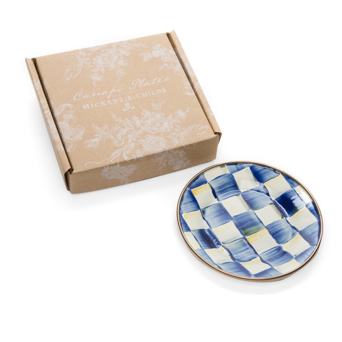Royal Check Appetizer Plates, Set of 4 image number 8