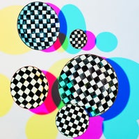 Courtly Check Appetizer Plates, Set of 4