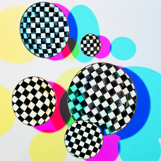 Courtly Check Appetizer Plates, Set of 4 image number 9