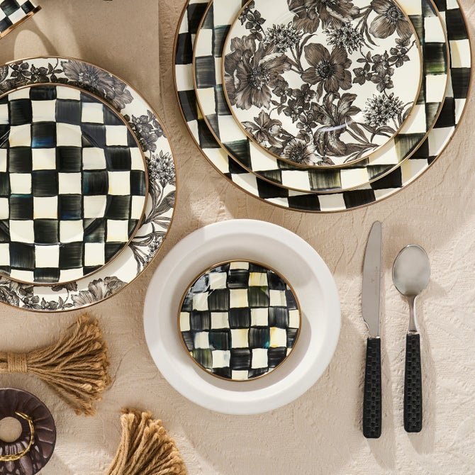 Courtly Check Appetizer Plates, Set of 4 image number 15