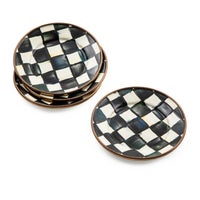 Courtly Check Appetizer Plates, Set of 4