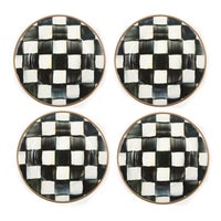 Courtly Check Appetizer Plates, Set of 4