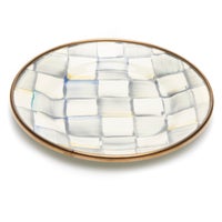 Sterling Check Appetizer Plates, Set of 4