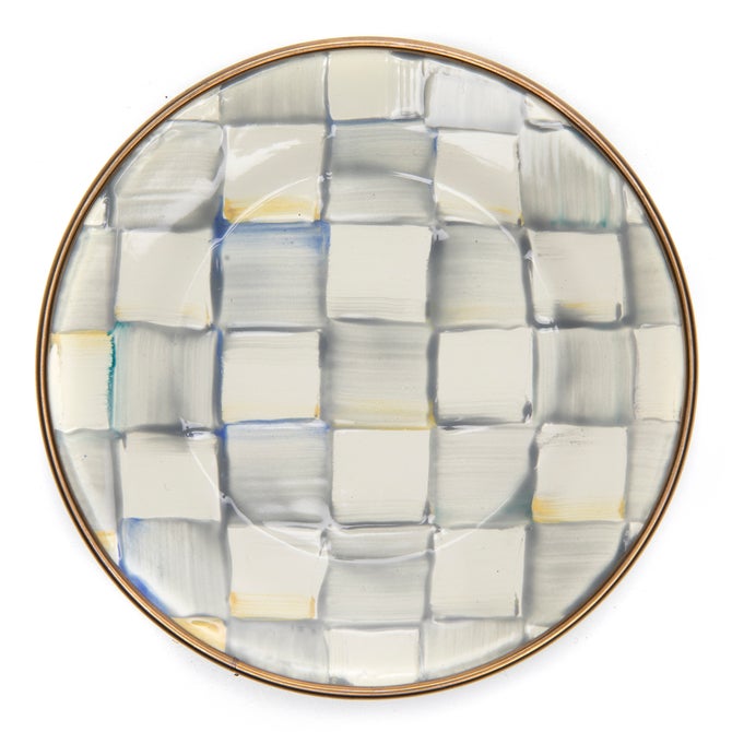 Sterling Check Appetizer Plates, Set of 4 image number 2