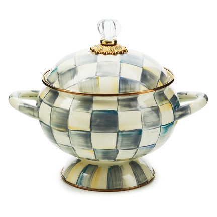 Sterling Check Tureen