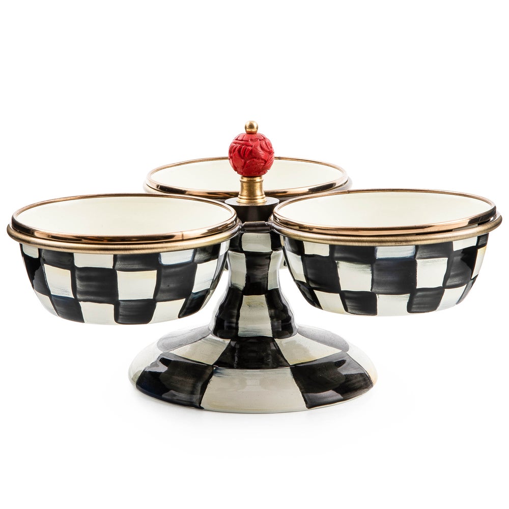 Enamel Triplicity - Courtly Check mackenzie-childs Panama imagen 1