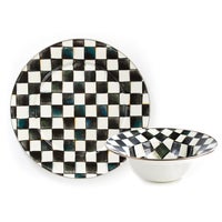 Courtly Check Serving Platter & Bowl Set
