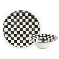 Courtly Check Serving Platter & Bowl Set