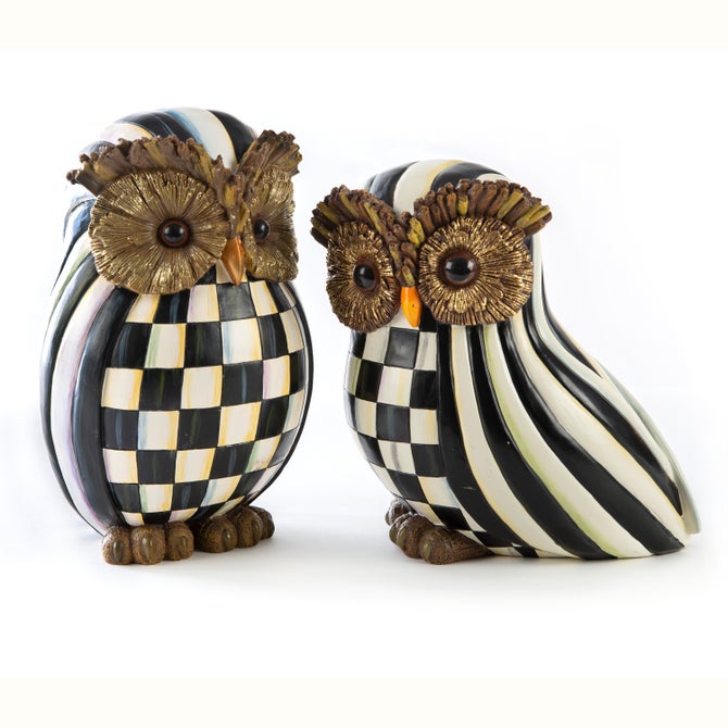 Courtly Check & Courtly Stripe Owl Set image number 0