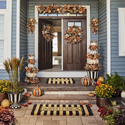 Awning Stripe Welcome Mat