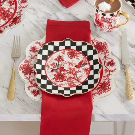 Cardinal Toile Dinnerware