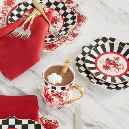 Cardinal Toile Dinnerware
