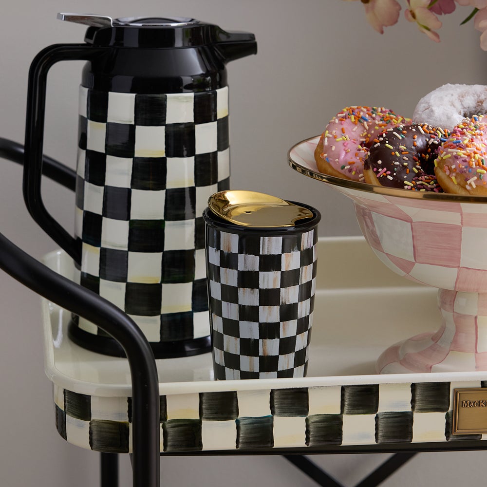 Ceramic Travel Cup mackenzie-childs Panama imagen 1 Ceramic Travel Cup mackenzie-childs Panama imagen 1