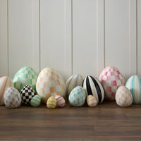 Check & Stripe Decorative Eggs