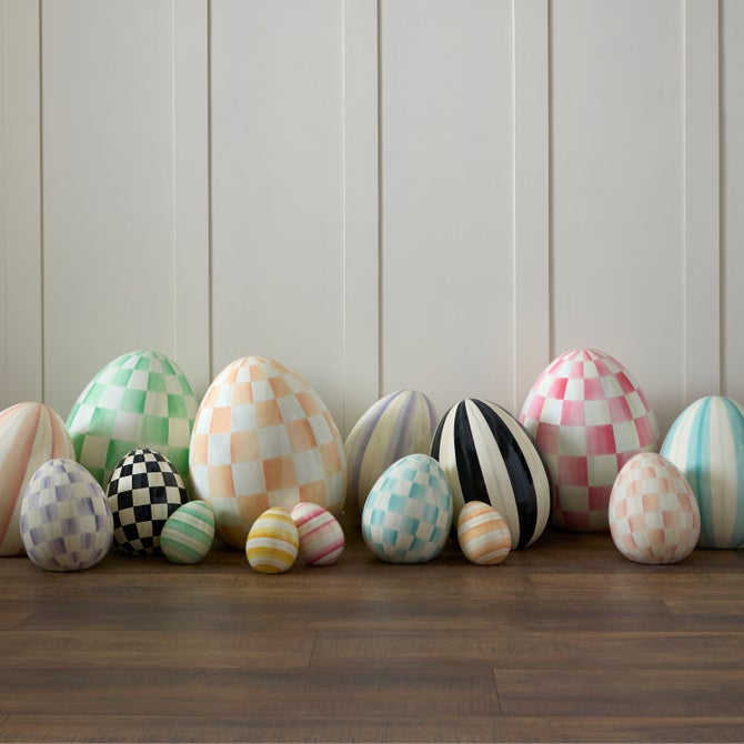 Check & Stripe Decorative Eggs image number 0