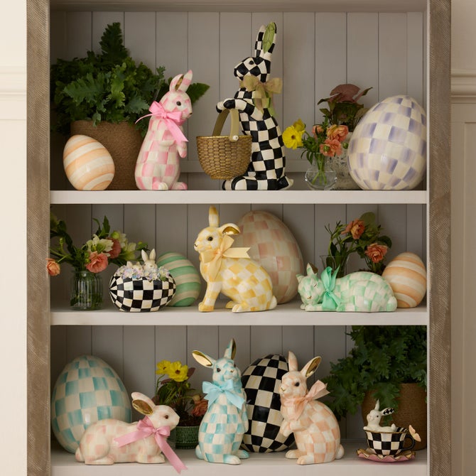 Check & Stripe Decorative Eggs image number 1