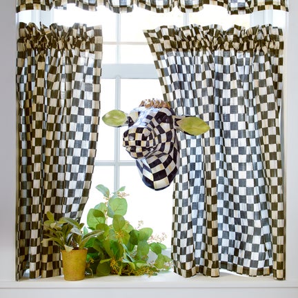 Check Cafe Curtains, Set of 2