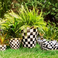 Check Ceramic Jumbo Garden Pot