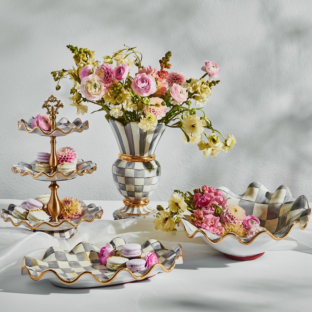 Check Ceramic Serving Platter mackenzie-childs Panama imagen 1 Check Ceramic Serving Platter mackenzie-childs Panama imagen 1